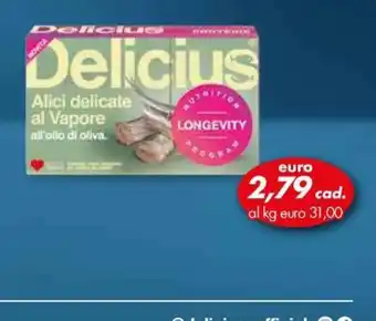 Delicius Alici delicate al Vapore all'olio di oliva