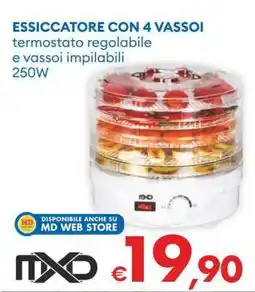 MD Discount ESSICCATORE CON 4 VASSOI offerta
