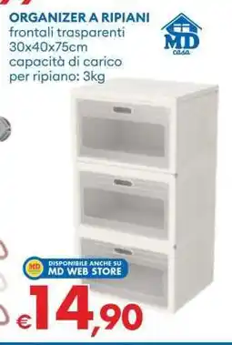MD Discount ORGANIZER A RIPIANI offerta