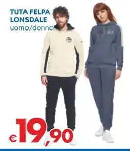 MD Discount TUTA FELPA LONSDALE offerta