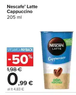 Carrefour Nescafe’ Latte Cappuccino offerta