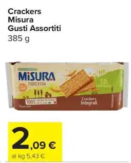 Carrefour Crackers Misura Gusti Assortiti offerta