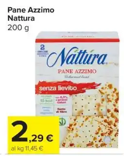 Carrefour Pane Azzimo Nattura offerta