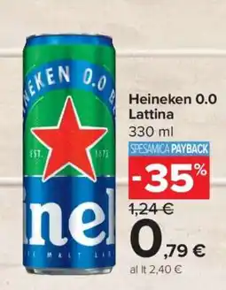 Carrefour Heineken 0.0 Lattina offerta