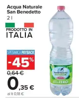 Carrefour Acqua Naturale San Benedetto offerta