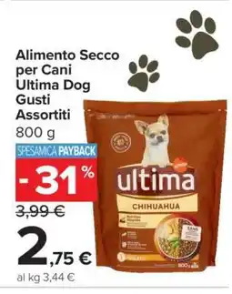 Carrefour Alimento Secco per Cani Ultima Dog Gusti Assortiti offerta