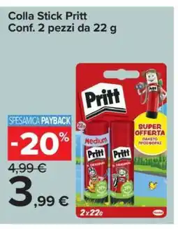 Carrefour COLLA STICK PRITT offerta