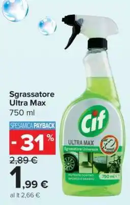 Carrefour Sgrassatore Ultra Max offerta