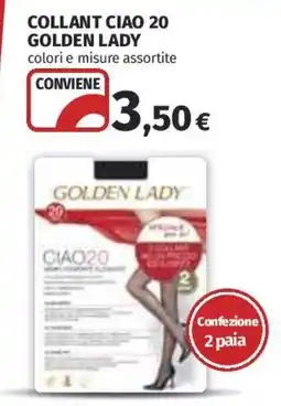 Ipercoop Collant Ciao 20 Golden Lady offerta