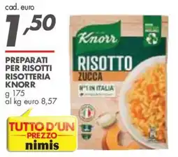 Italmark Risotto zucca Knorr offerta