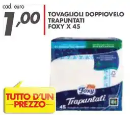 Italmark Tovaglioli doppioveло trapuntati Foxy offerta