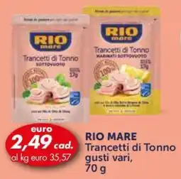 Italmark Rio mare Trancetti di Tonno offerta