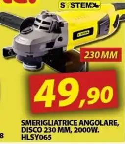 Hobby e Legno Smerigliatrice angolare Systemx offerta