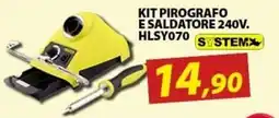 Hobby e Legno Kit pirografo e saldatore 240V System offerta