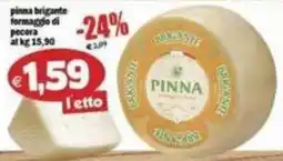 Il Castoro Supermercati Pinna formaggio di pecora offerta