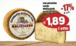 Il Castoro Supermercati Cao pecorino sardo molissardo offerta