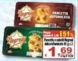 CTS Supermercati Pancetta a cubetti Negroni offerta