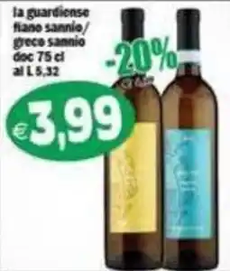 Il Castoro Supermercati la guardiense fiano sannio/grece sannio offerta