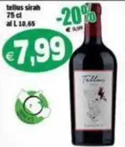 Il Castoro Supermercati Tellus sirah offerta