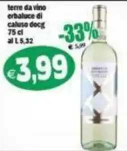Il Castoro Supermercati Terre da vino erbaluce di caluso docg offerta