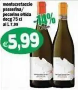 Il Castoro Supermercati montecretaccio passerina/pecorino offida offerta