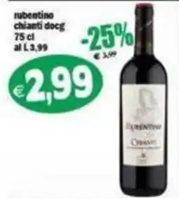 Il Castoro Supermercati Rubentino Chianti DOCG offerta
