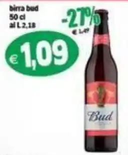 Il Castoro Supermercati birra bud offerta