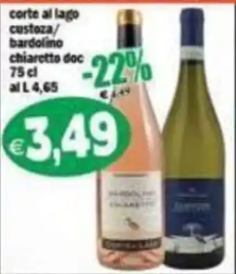 Corte al lago custoza / bardolino chiaretto doc