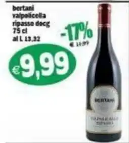 Il Castoro Supermercati Bertani Valpolicella Ripasso Docg offerta