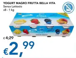 Migross Superstore Yogurt magro frutta bella vita offerta