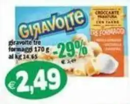 Il Castoro Supermercati Giravolte tre formaggi offerta