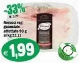 Il Castoro Supermercati Fiorucci reg. guanciale affettato offerta