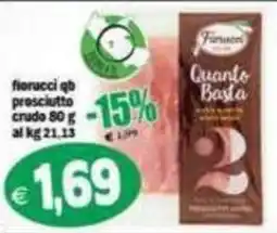 Il Castoro Supermercati Fiorucci qb prosciutto crudo offerta
