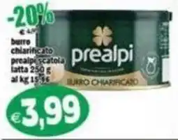 Il Castoro Supermercati Burro chiarificato prealpi offerta