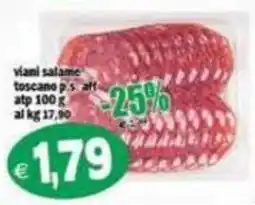 Il Castoro Supermercati Viani salame toscano offerta
