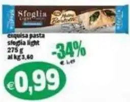 Il Castoro Supermercati exquisa pasta sfoglia light offerta
