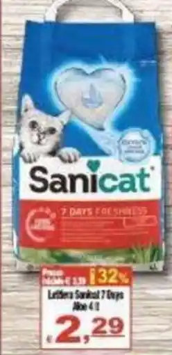 CTS Supermercati Lettiere Sanicat 7 Days Aloe offerta