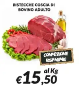 Supermercati Visotto Bistecche coscia di bovino adulto offerta
