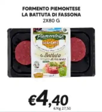 Formento piemontese la battuta di fassona