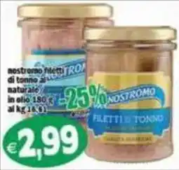 Il Castoro Supermercati Filetti di tonno Nostromo offerta