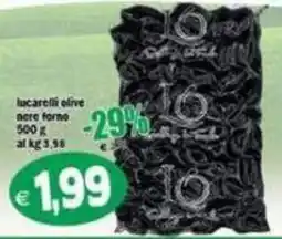Il Castoro Supermercati Lucarelli olive nere forno offerta
