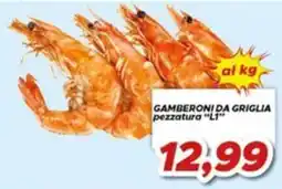 MA Supermercati Gamberoni da griglia pezzatura "L1" offerta