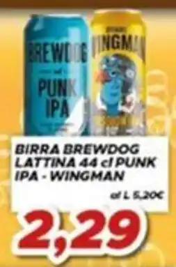 MA Supermercati Birra Brewdog Lattina 44 cl Punk IPA - Wingman offerta