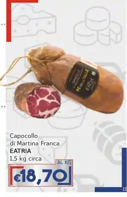 Italy Cash Capocollo di Martina Franca EATRIA offerta