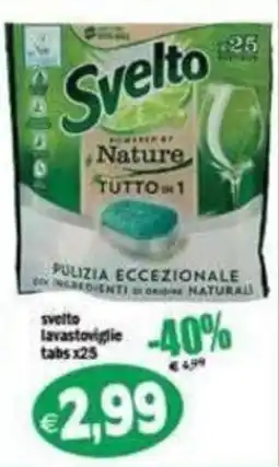 Il Castoro Supermercati Svelto lavastoviglie tabs offerta
