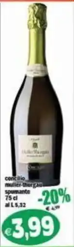 Il Castoro Supermercati concilio muller-thurgau spumante offerta