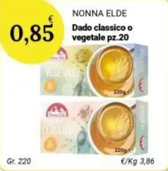 Nonna Elde dado classico o vegetale