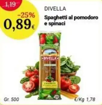 Divella Spaghetti al pomodoro e spinaci