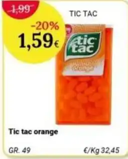 Re Mercato Lucrezia Tic tac orange offerta