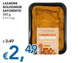 Migross Superstore Lasagne alla bolognese Saporeeto offerta